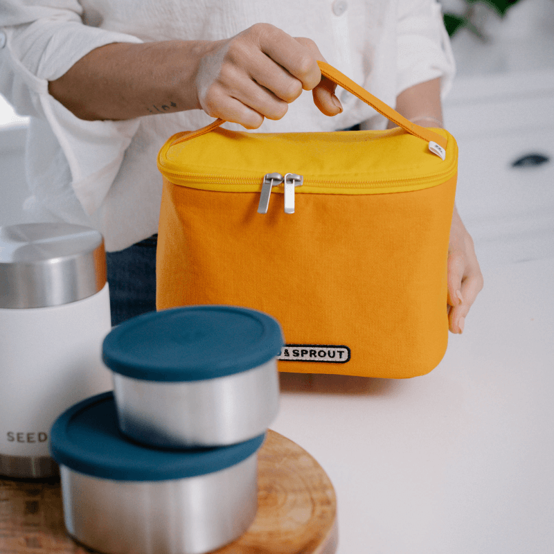 Small Insulated Lunch Bag Yellow