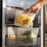 Fridge-safe mini silicone food bag