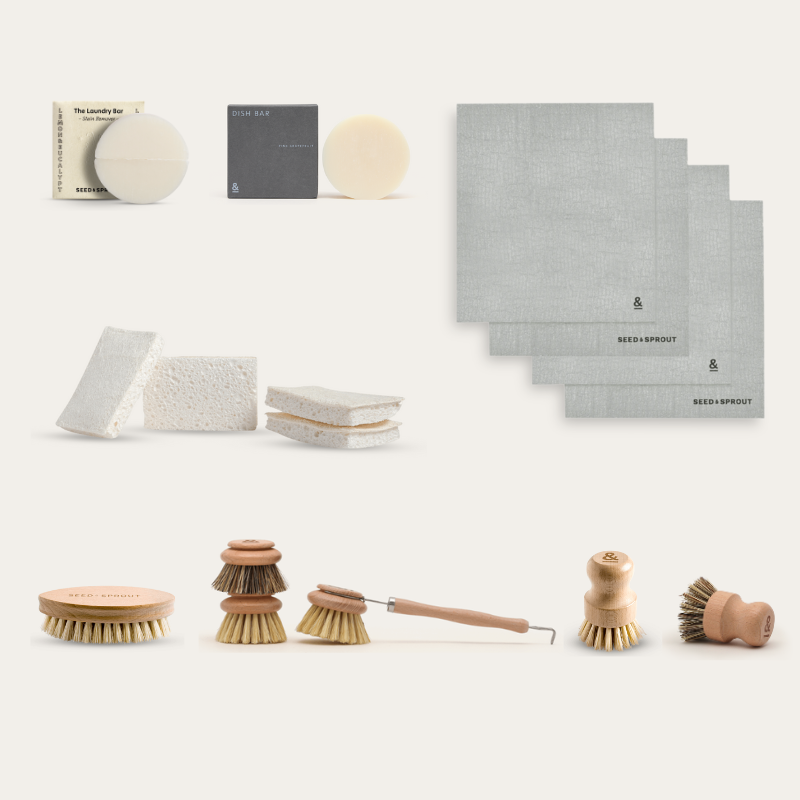 Natural Cleaning Products Set