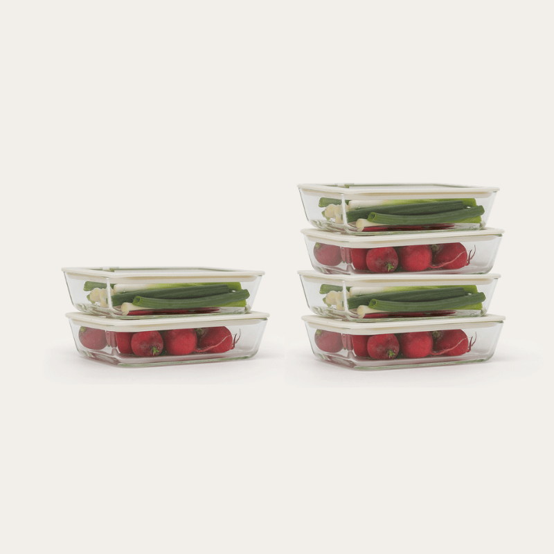 Glass Food Containers | Rectangle