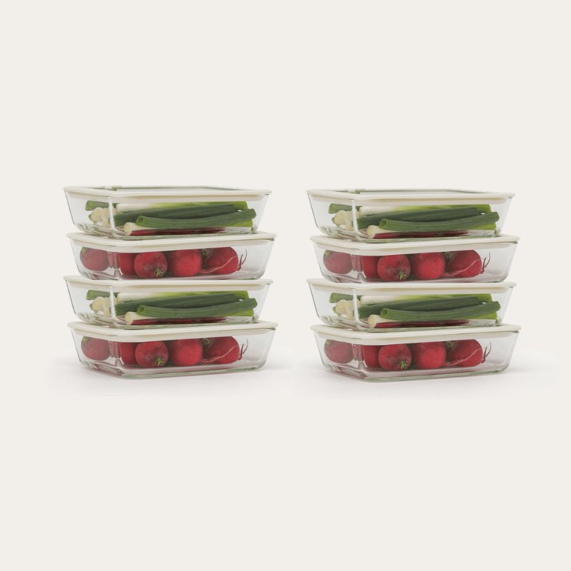 Glass Food Containers | Rectangle