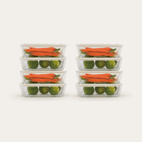 Glass Food Containers | Rectangle