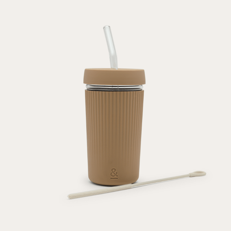 Reusable Glass Smoothie Cup