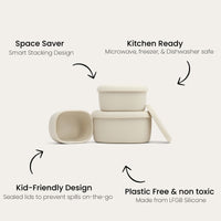 Silicone Nesting Containers 3pk