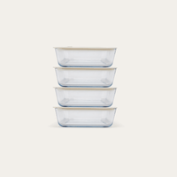 Glass Food Containers | Square