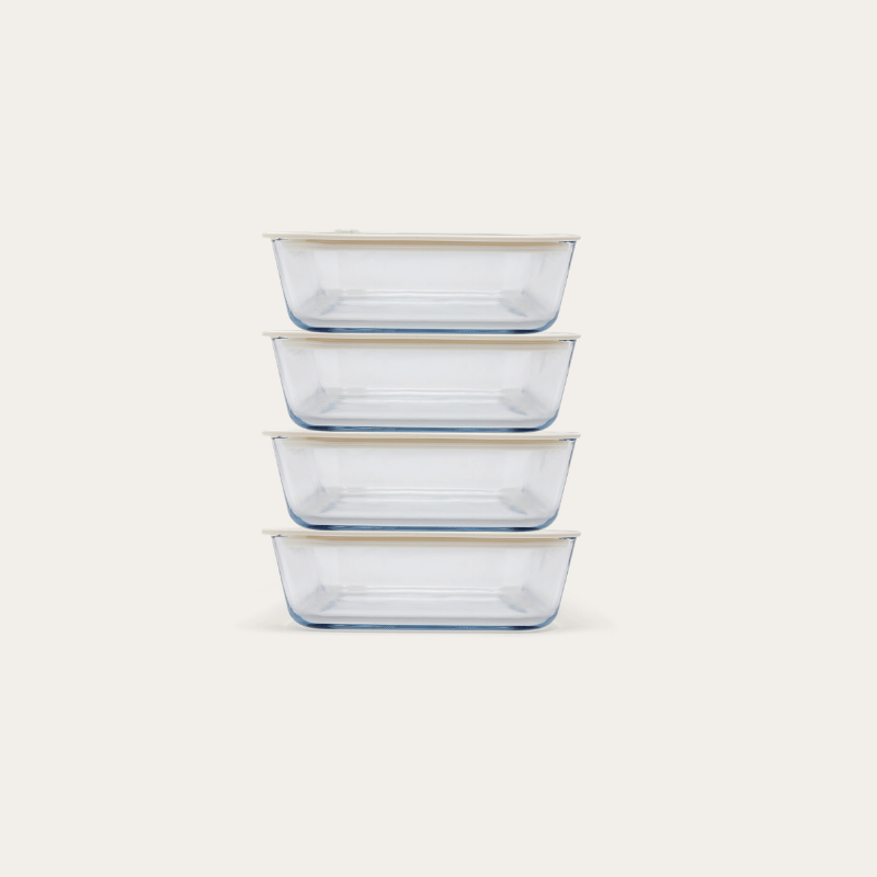Glass Food Containers | Square