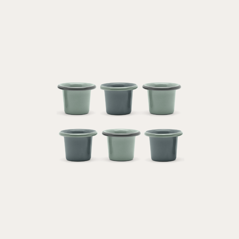 Enamel Egg Cup Set
