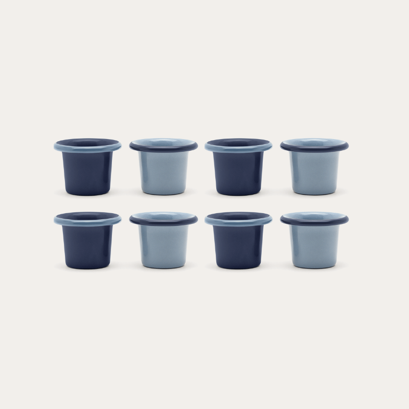 Enamel Egg Cup Set