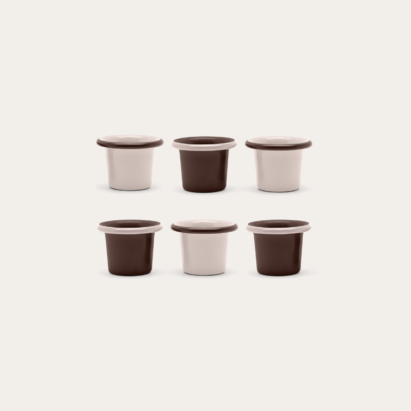 Enamel Egg Cup Set