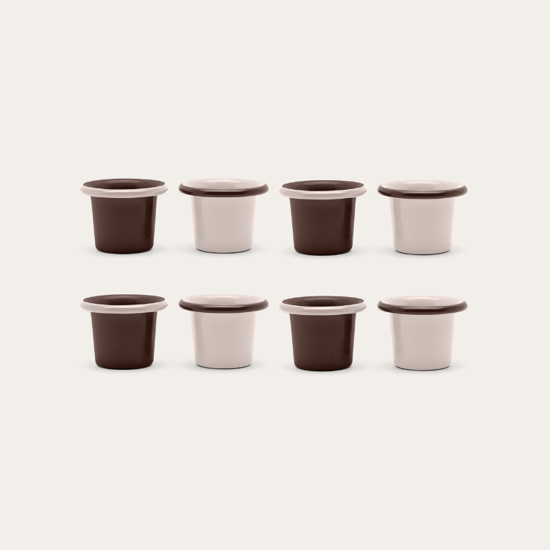 Enamel Egg Cup Set