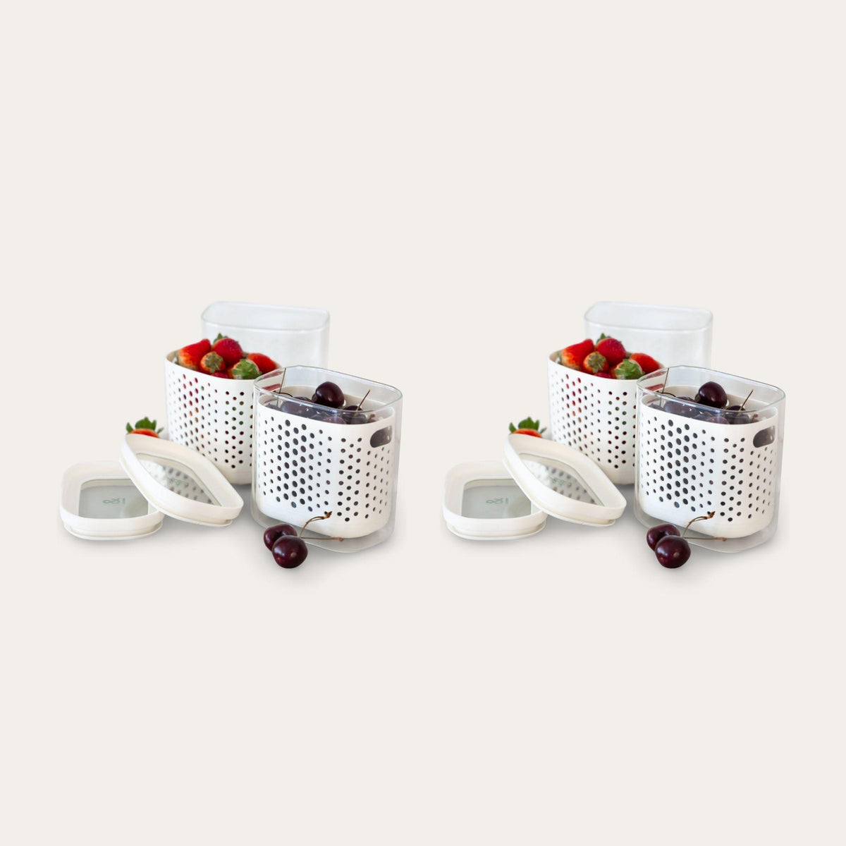 Wash & Store Jar Set with Inserts