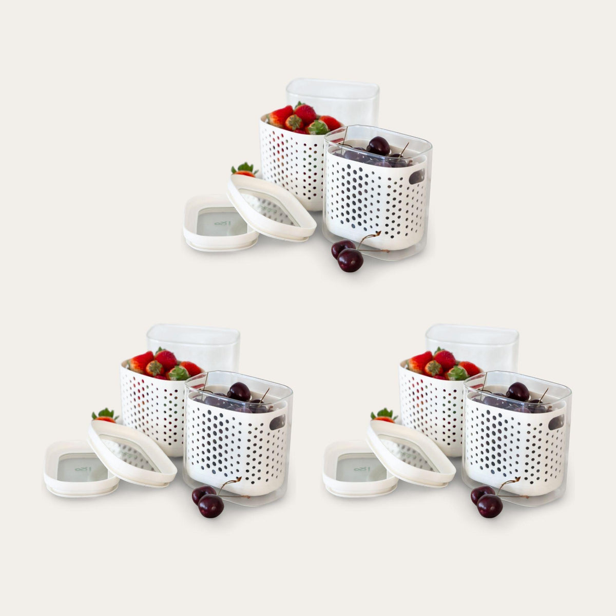 Wash & Store Jar Set with Inserts
