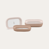 Tallow Rectangle Glass Pantry Jars | Lids Only