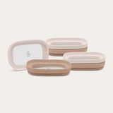 Tallow Rectangle Glass Pantry Jars | Lids Only