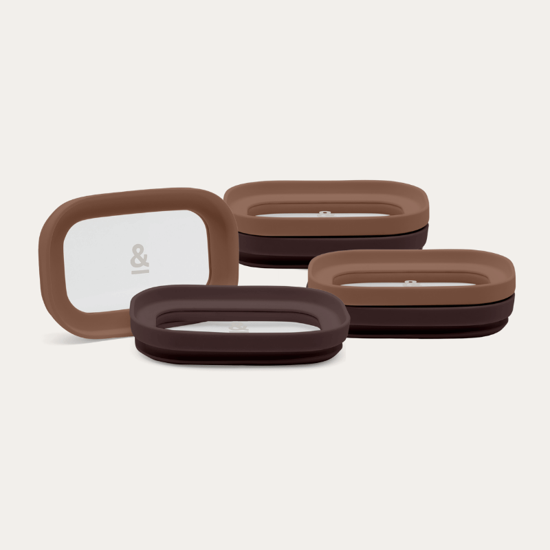 Tallow Rectangle Glass Pantry Jars | Lids Only