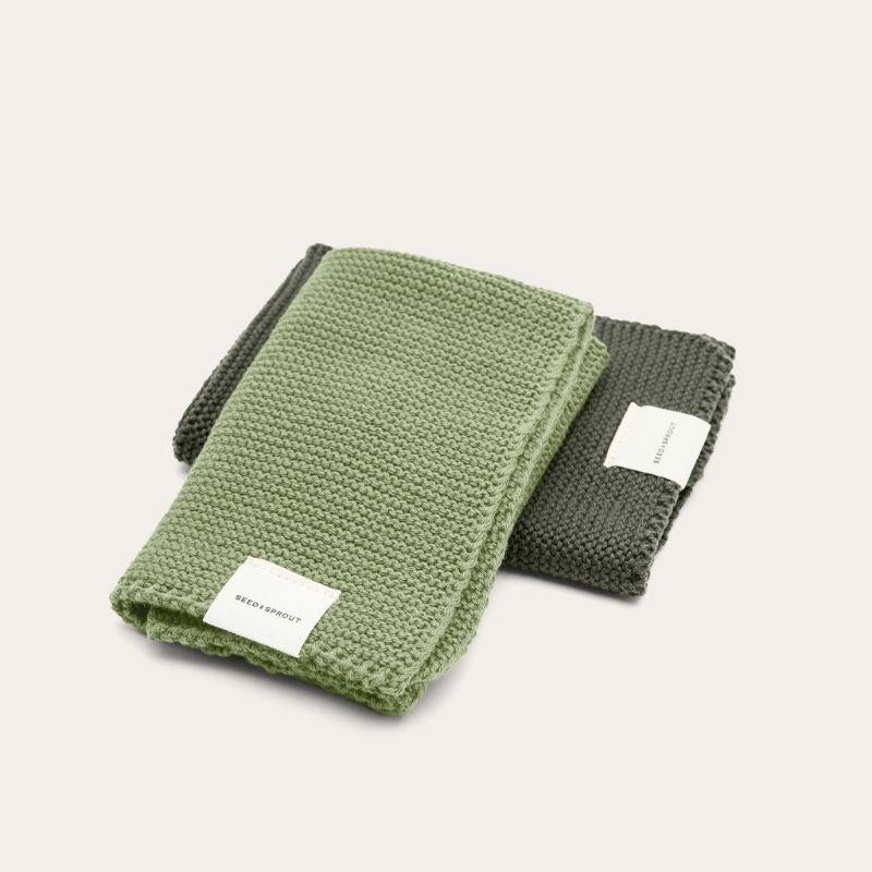 Knitted Dishcloth Set | Organic Cotton