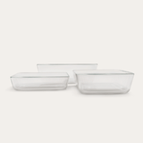 Glass Food Containers | Rectangle | Bases Only