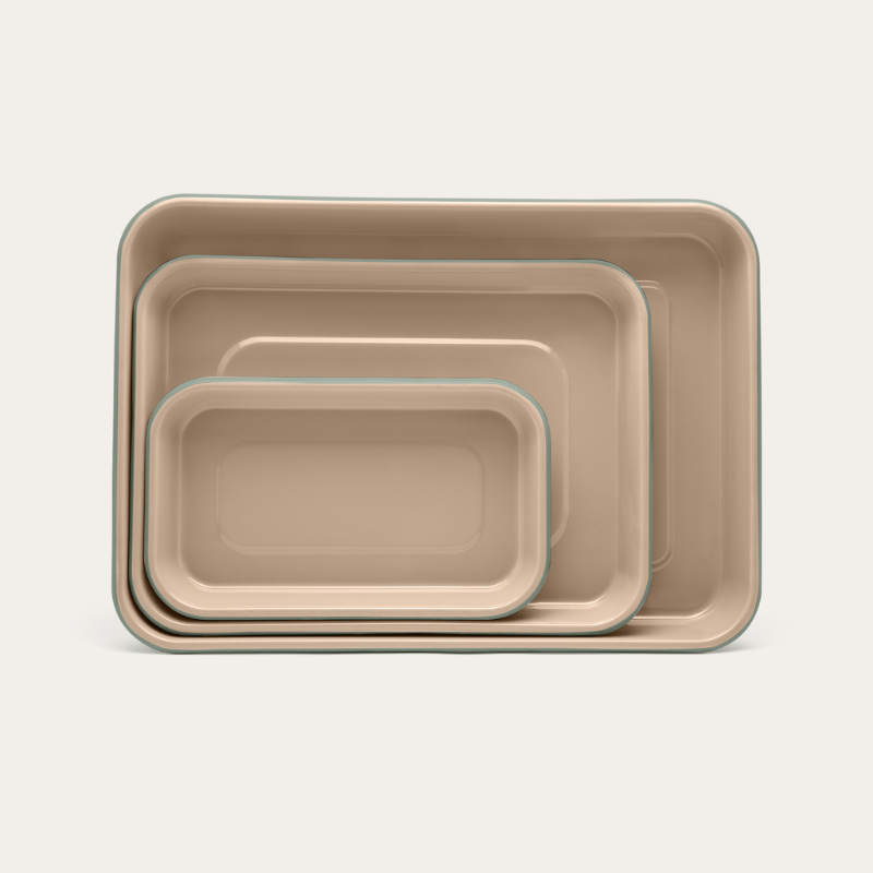 Enamel Baking Tray Set | 3 Piece