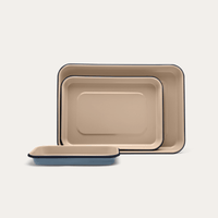 Enamel Baking Tray Set | 3 Piece