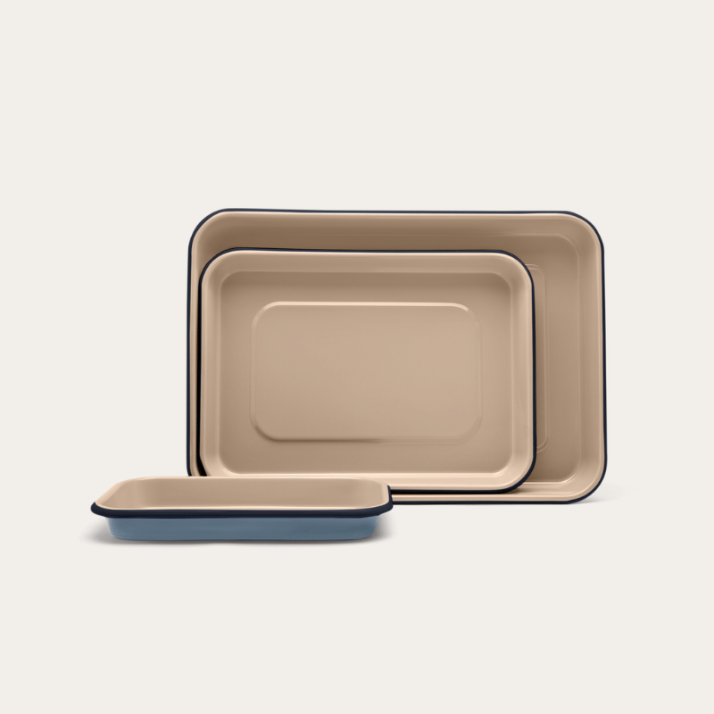 Enamel Baking Tray Set | 3 Piece