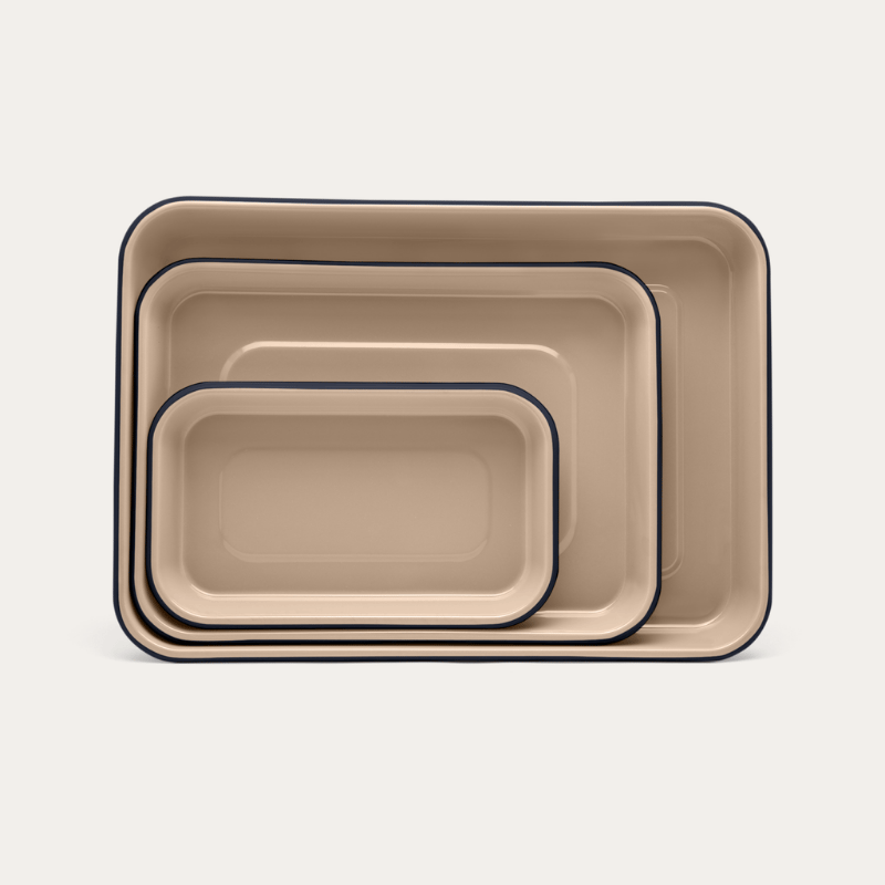 Enamel Baking Tray Set | 3 Piece