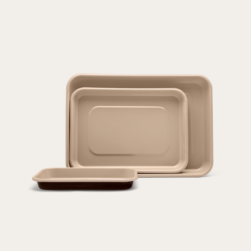 Enamel Baking Tray Set | 3 Piece
