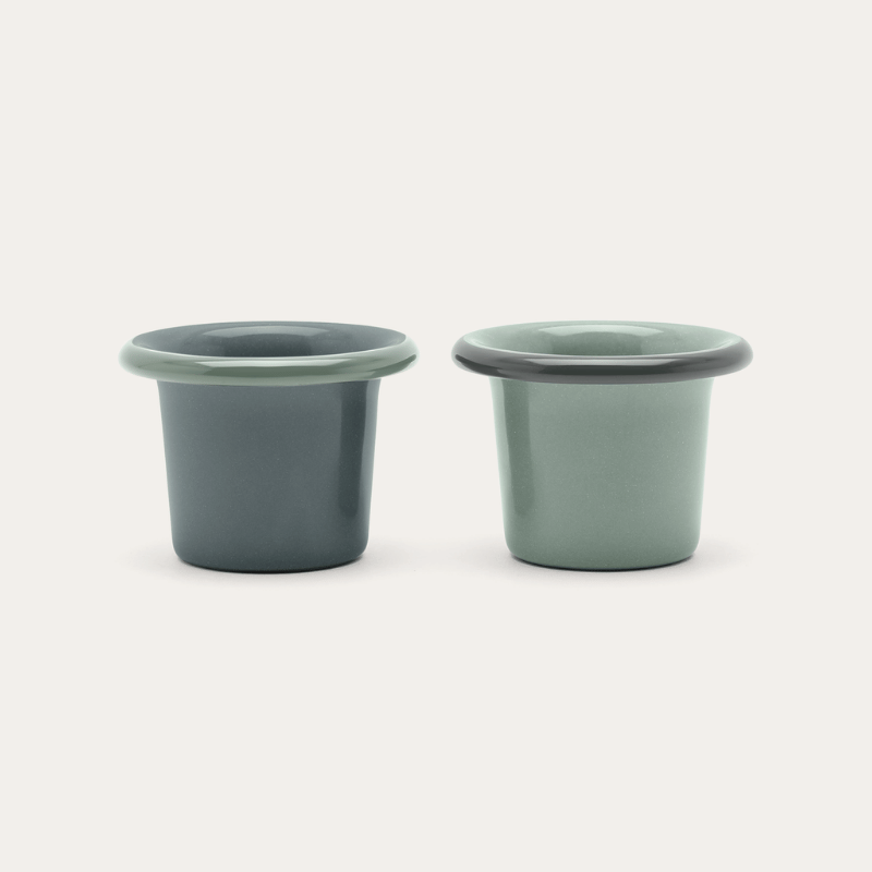 Enamel Egg Cup Set