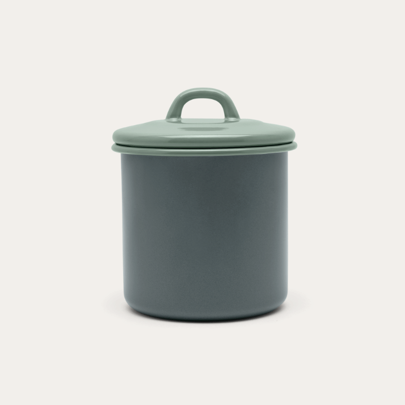 Enamel Storage Jar