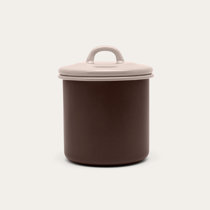 Enamel Storage Jar