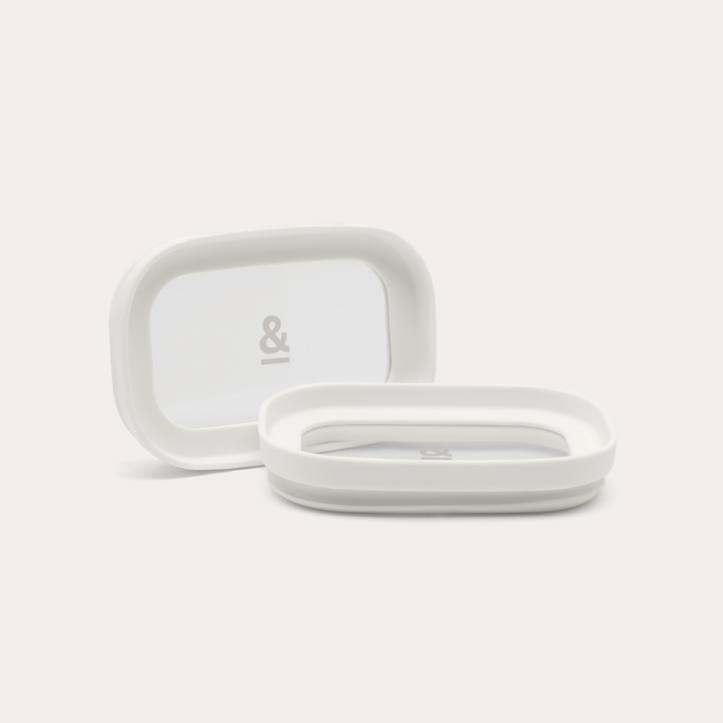 Tallow Rectangle Glass Pantry Jars | Lids Only
