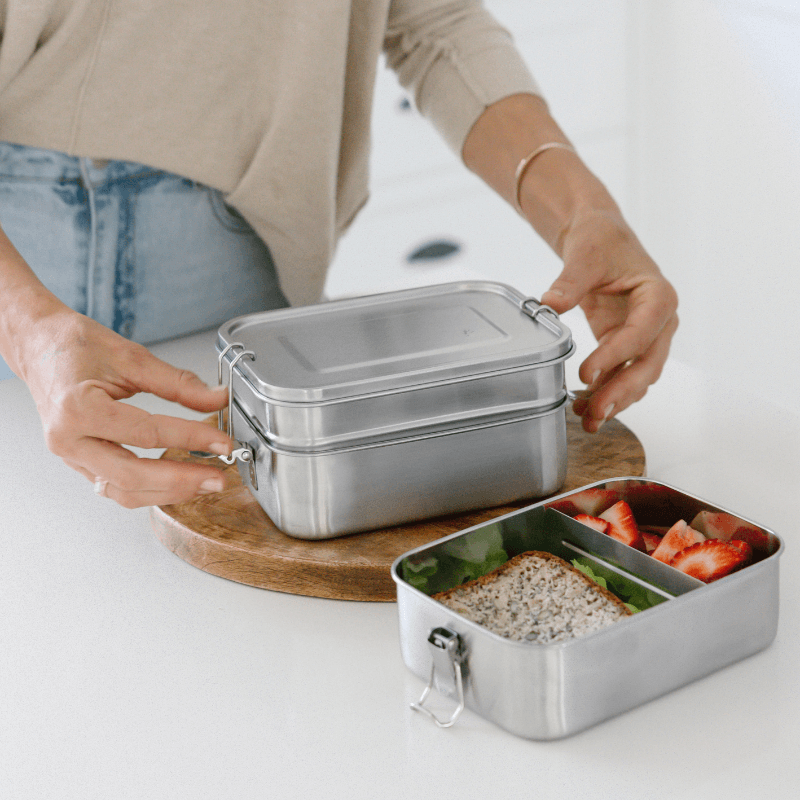 Stainless steel lunch box with bag shop