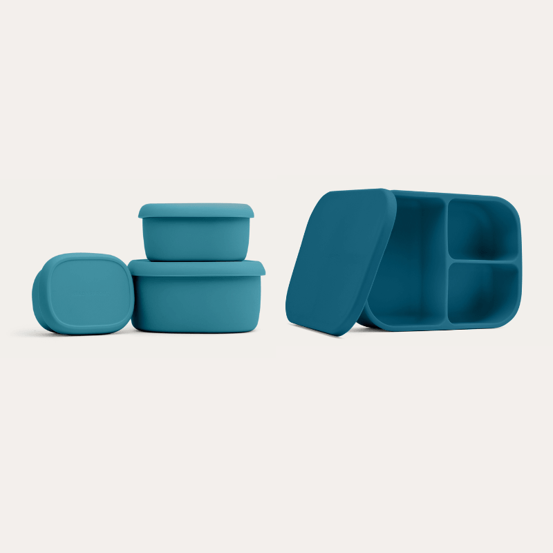 Silicone Bento Box & Snack Box Set | Bag