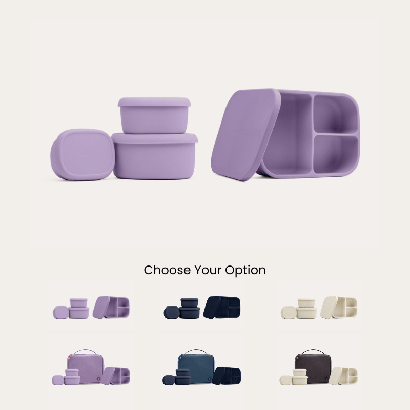 Silicone Bento Box & Snack Box Set | Bag