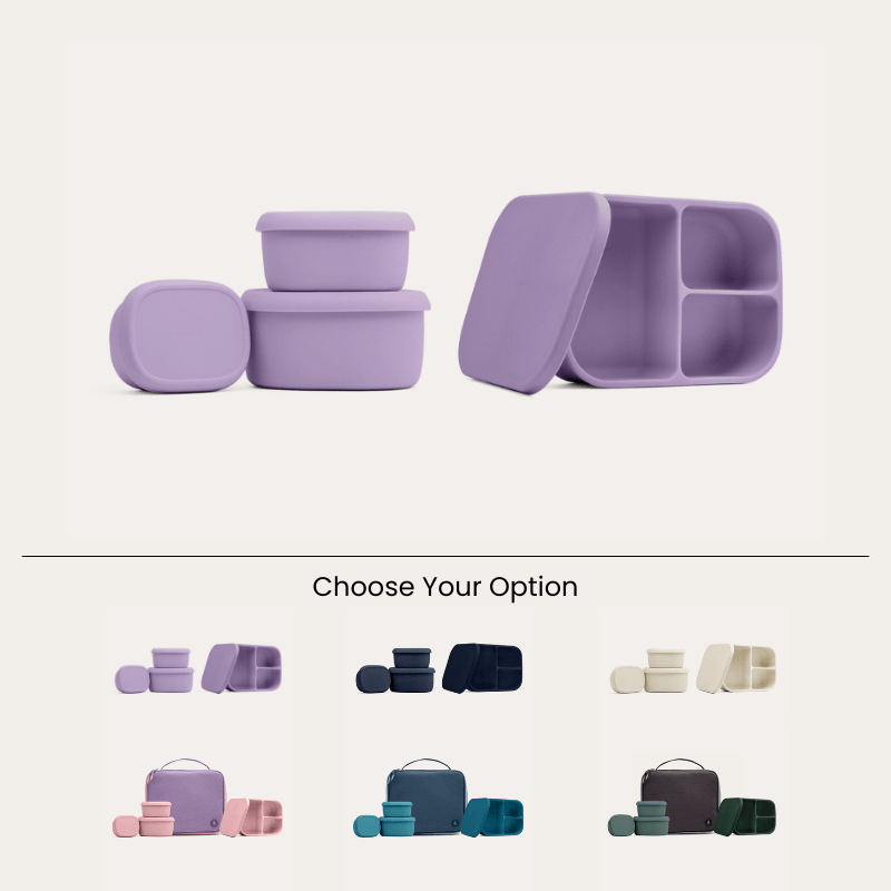 Silicone Bento Box & Snack Box Set | Bag