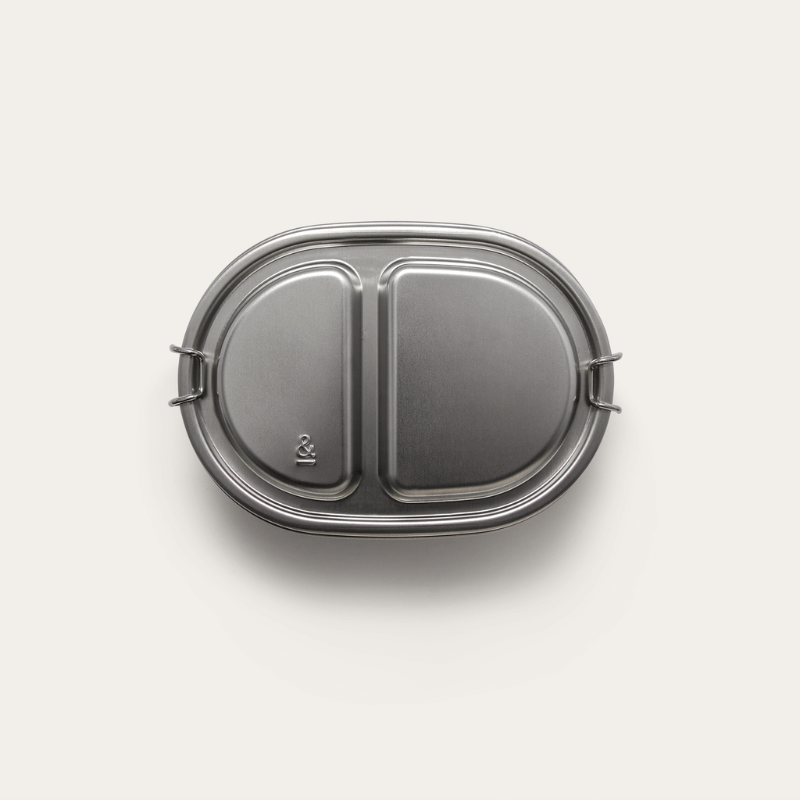 Split Snack Container | 500ml | Stainless Steel Container