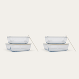 Glass Food Containers | Square