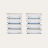 Glass Food Containers | Square