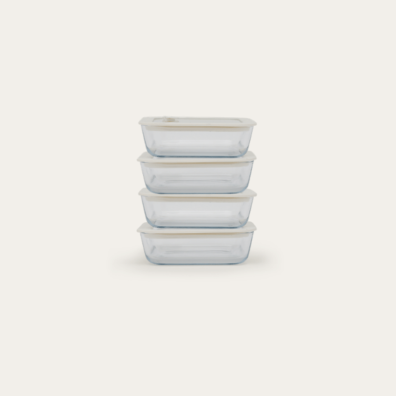 Glass Food Containers | Square