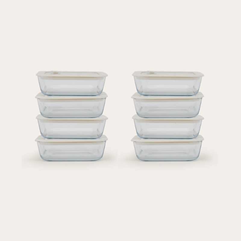 Glass Food Containers | Square
