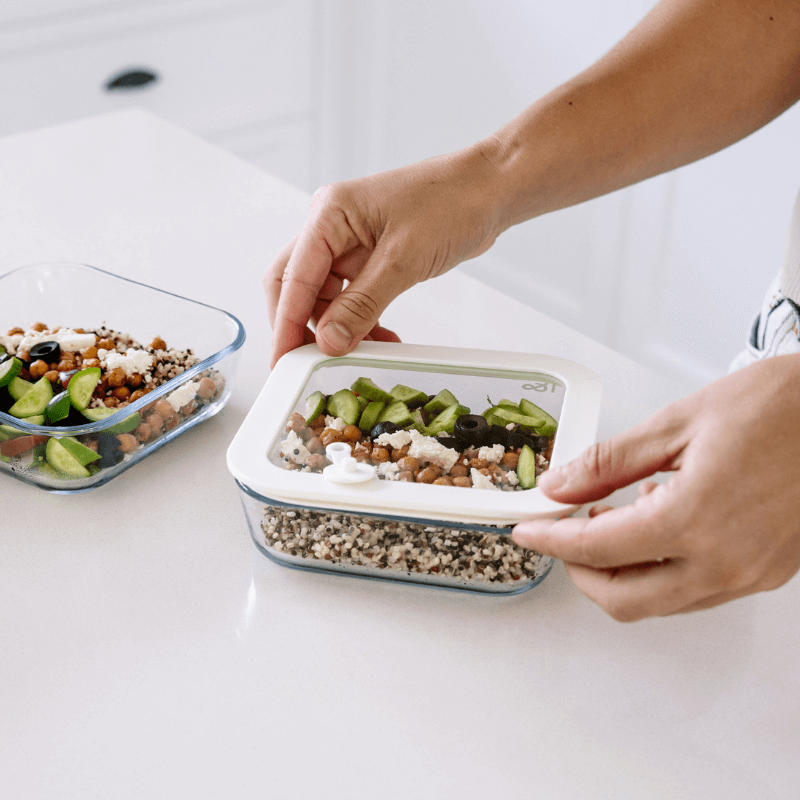 Square glass containers