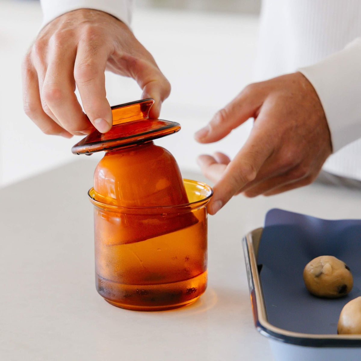Glass French Butter Dish