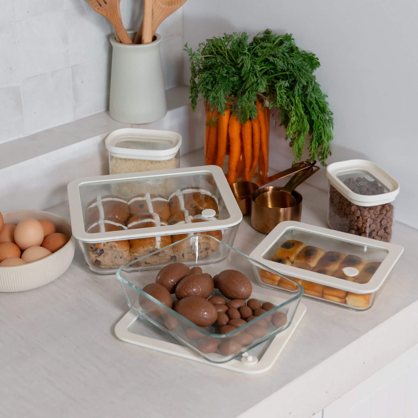 Glass Food Containers | Rectangle Mixed 3pk