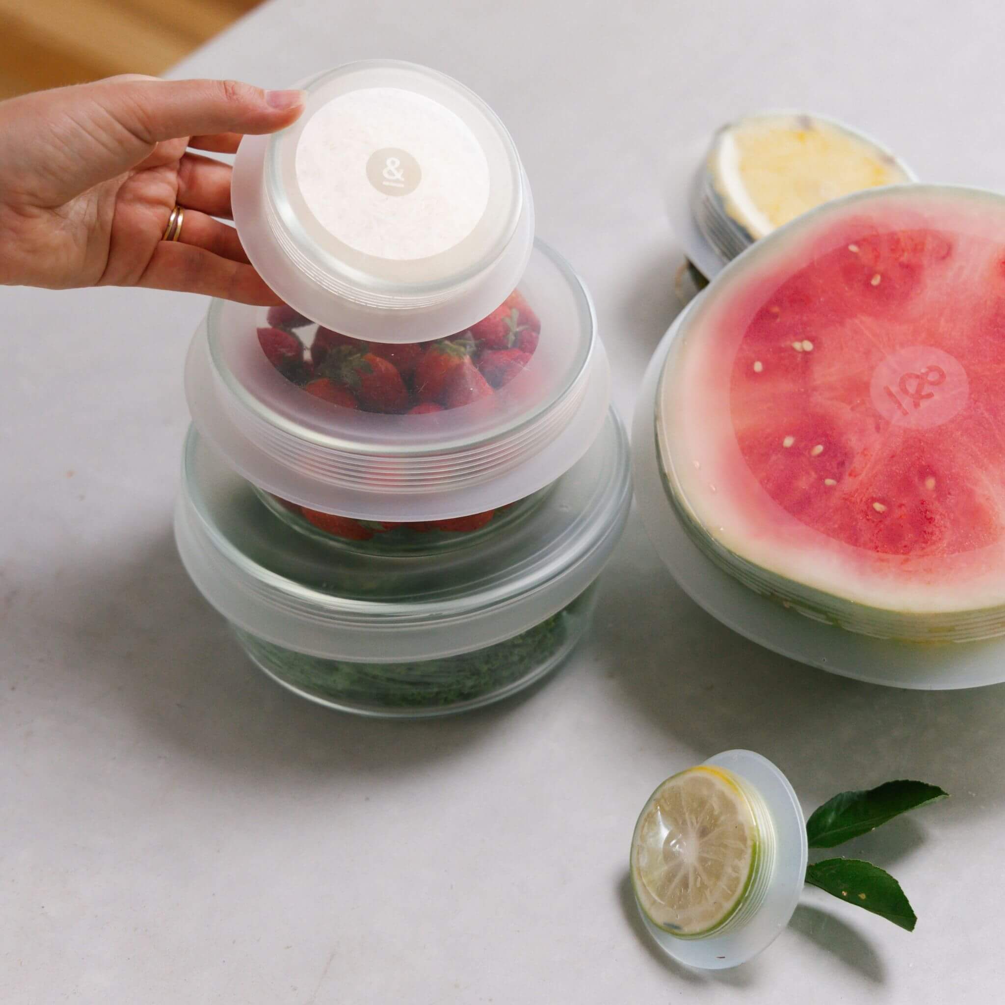 Reusable Stretch Lids - Set of 6