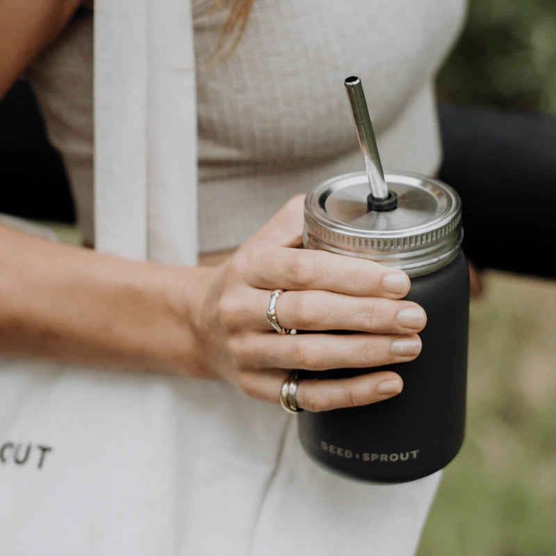 Smoothie Cup with Straw Liquorice
