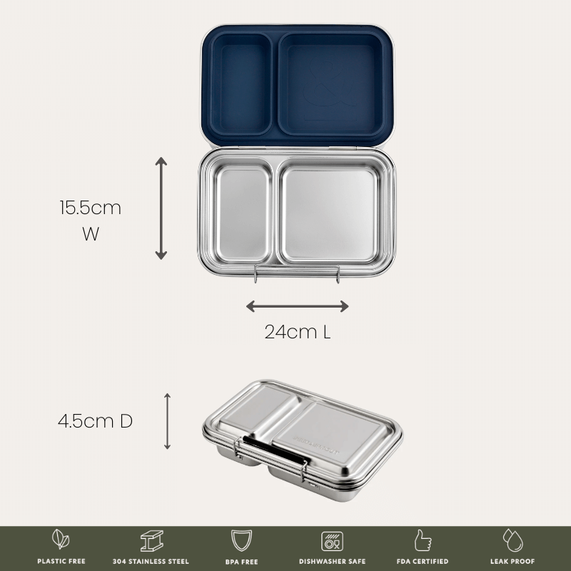 Bento Box Lunch Box | Stainless Steel Lunch Box | 100% Leakproof