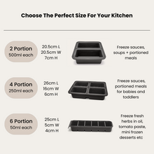 4 Portion Silicone Freezer Tray