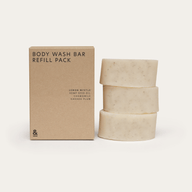 3 bars of the body wash refill pack. it's all equivalent to about 10.5 plastic body washes