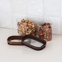Tallow Rectangle Glass Pantry Jars | Lids Only