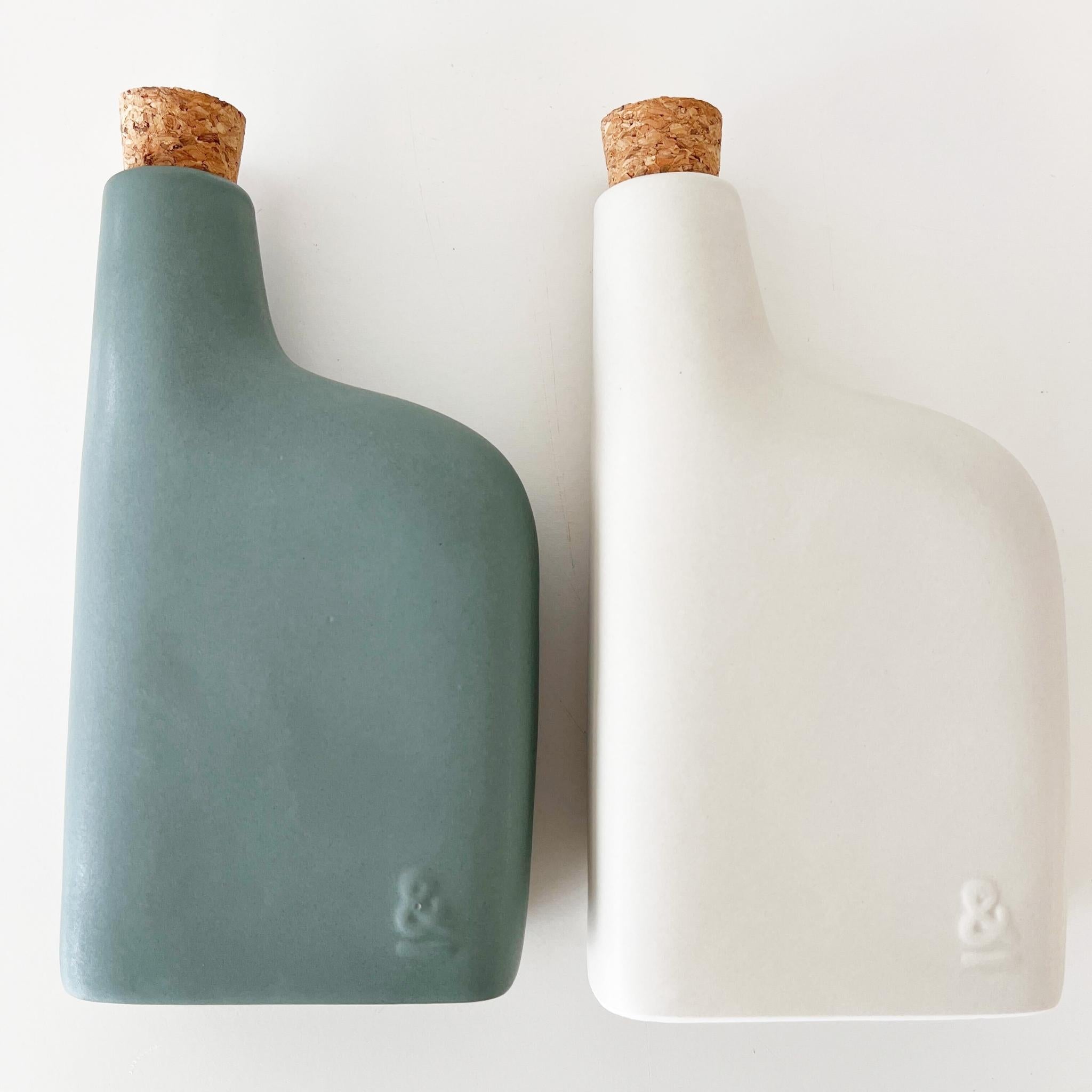 SECONDS: Kitchen Ceramic Olive Oil and Vinegar Dispenser Set