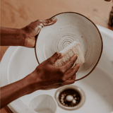 kitchen cleaning sponge with scourer